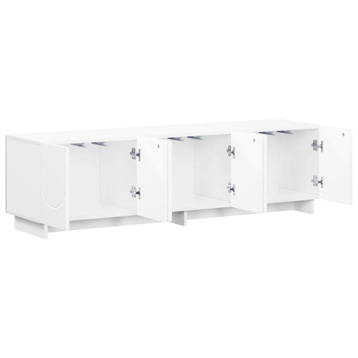 tv-meubel 140 x 34,5 x 40 cm Hoogglans Wit Bewerkt hout