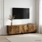 tv-meubel 140 x 34,5 x 40 cm Gerookt eiken Bewerkt hout