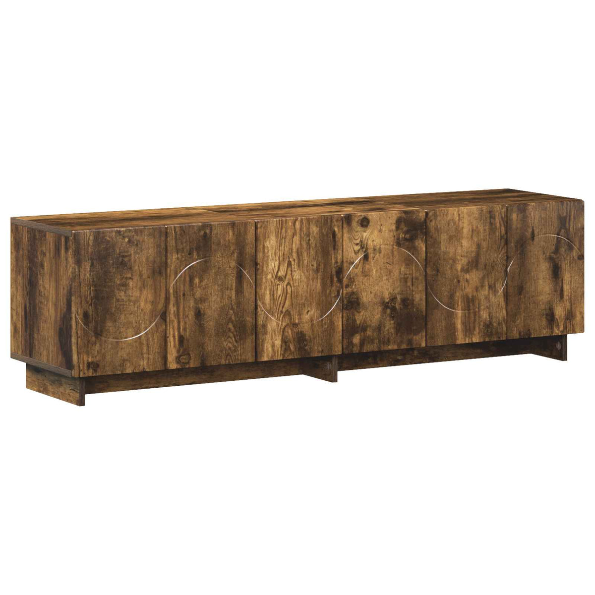 tv-meubel 140 x 34,5 x 40 cm Gerookt eiken Bewerkt hout