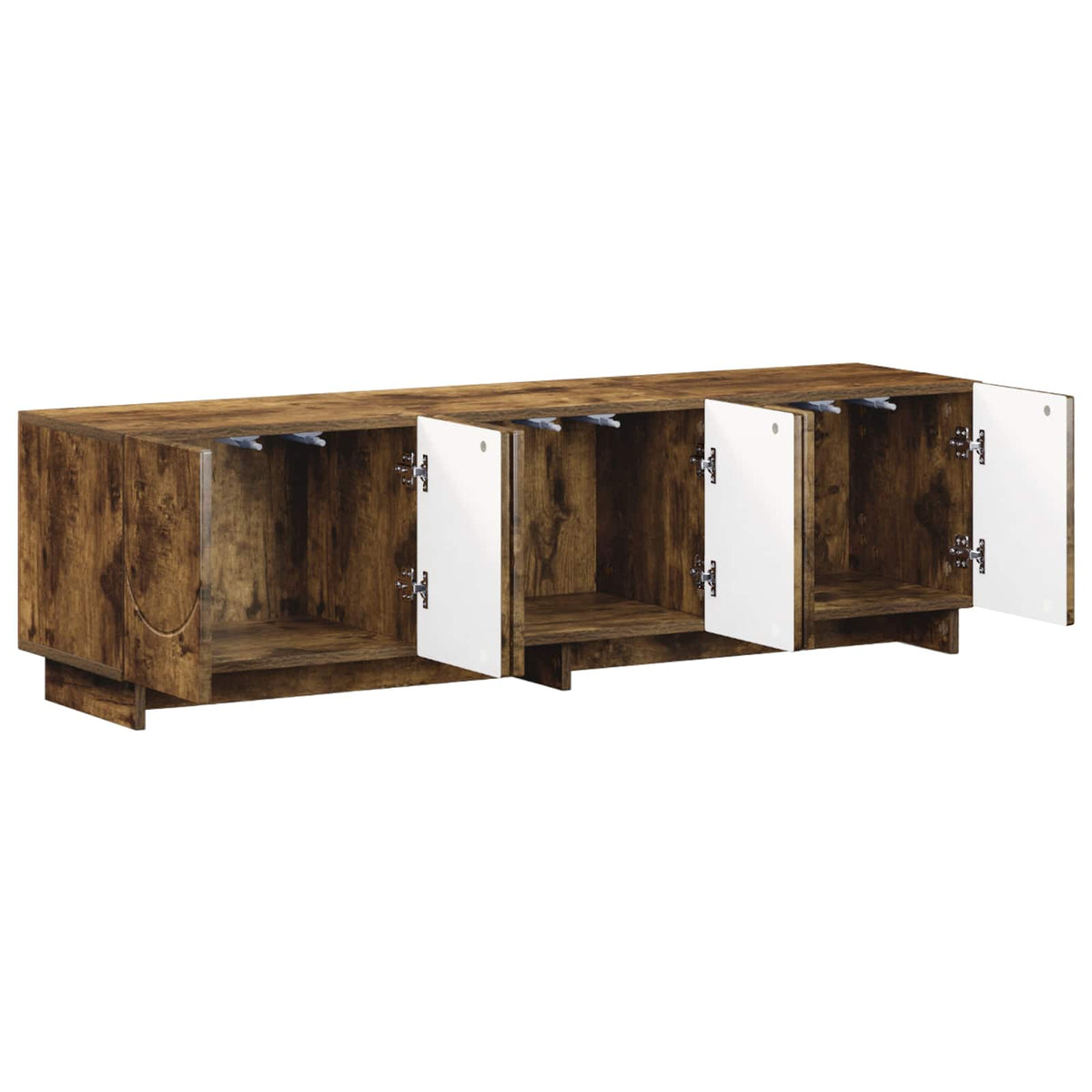 tv-meubel 140 x 34,5 x 40 cm Gerookt eiken Bewerkt hout