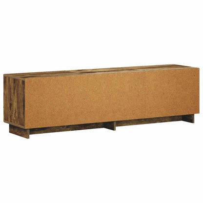 tv-meubel 140 x 34,5 x 40 cm Gerookt eiken Bewerkt hout
