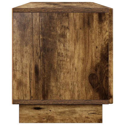 tv-meubel 140 x 34,5 x 40 cm Gerookt eiken Bewerkt hout