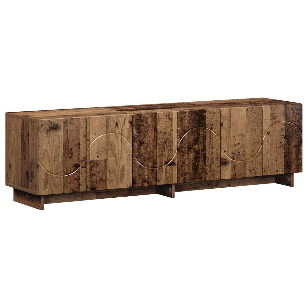 tv-meubel 140 x 34,5 x 40 cm Oud hout Bewerkt hout