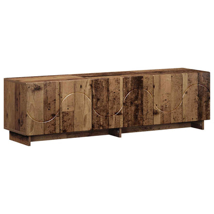 tv-meubel 140 x 34,5 x 40 cm Oud hout Bewerkt hout