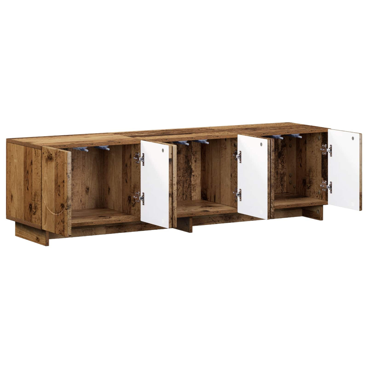 tv-meubel 140 x 34,5 x 40 cm Oud hout Bewerkt hout
