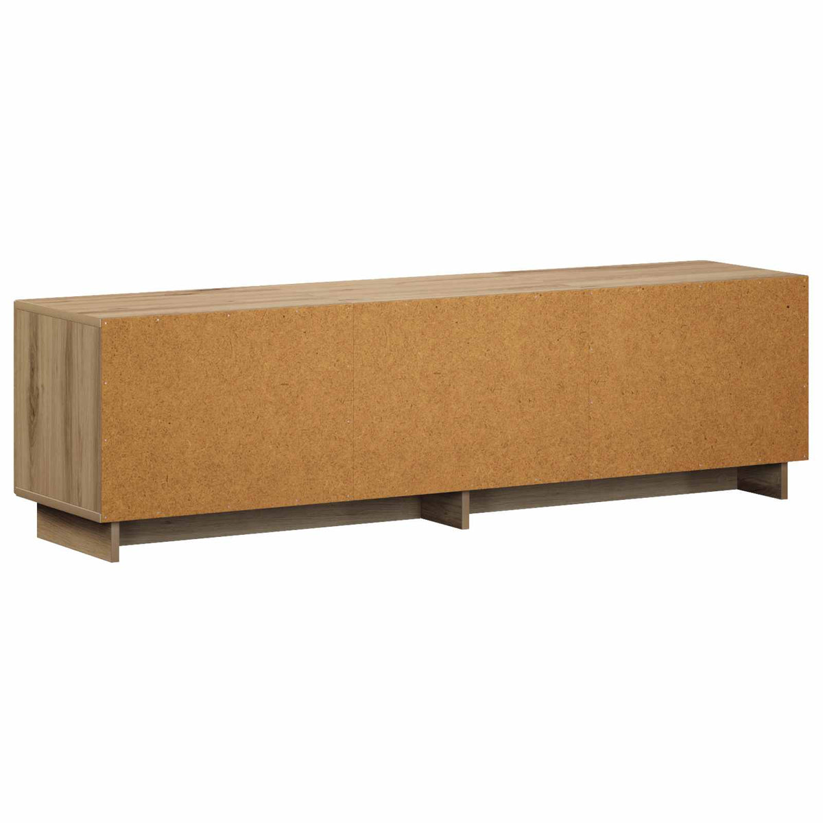 tv-meubel 140 x 34,5 x 40 cm Artisanaal eiken Bewerkt hout
