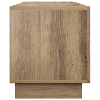 tv-meubel 140 x 34,5 x 40 cm Artisanaal eiken Bewerkt hout