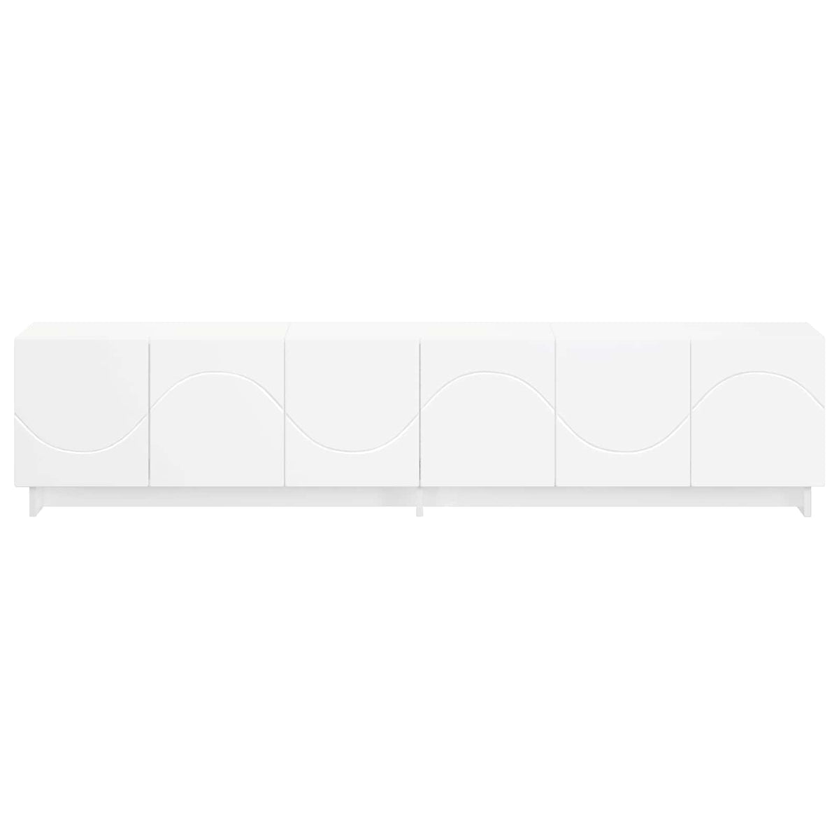tv-meubel 180 x 34,5 x 40 cm Wit Bewerkt hout