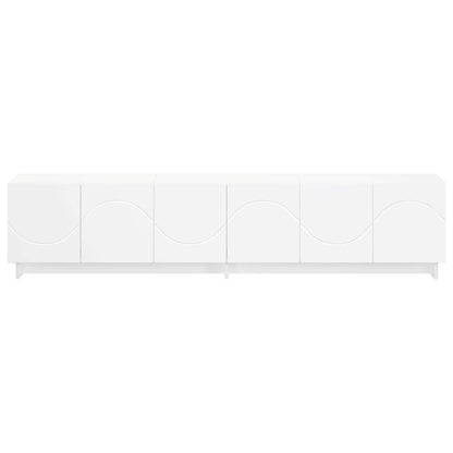 tv-meubel 180 x 34,5 x 40 cm Wit Bewerkt hout