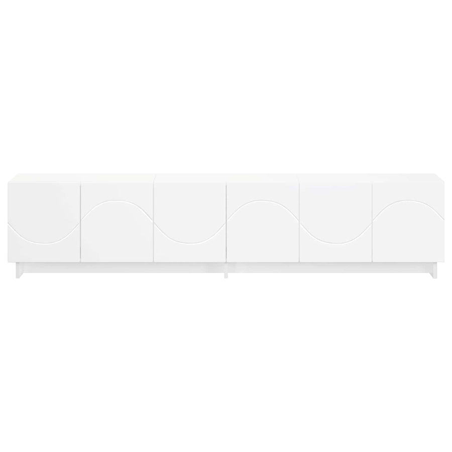 tv-meubel 180 x 34,5 x 40 cm Wit Bewerkt hout