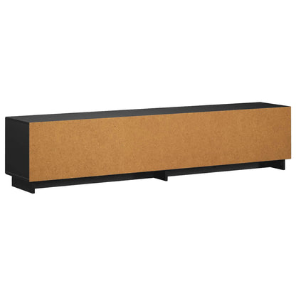 tv-meubel 180 x 34,5 x 40 cm Zwart Bewerkt hout