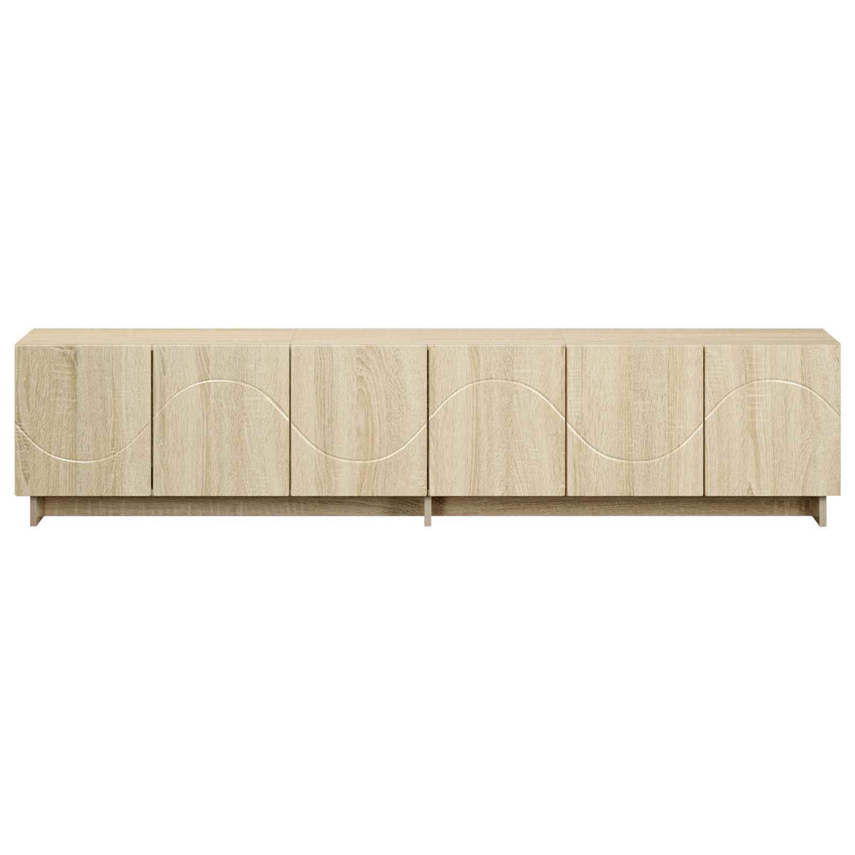 tv-meubel 180 x 34,5 x 40 cm Sonoma Eiken Bewerkt hout