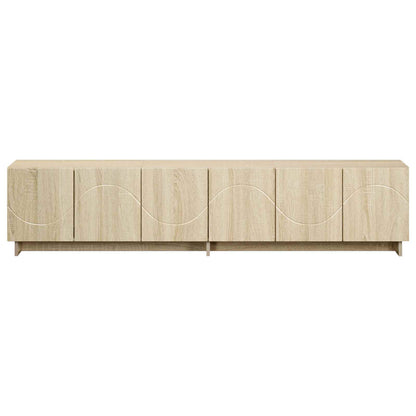 tv-meubel 180 x 34,5 x 40 cm Sonoma Eiken Bewerkt hout
