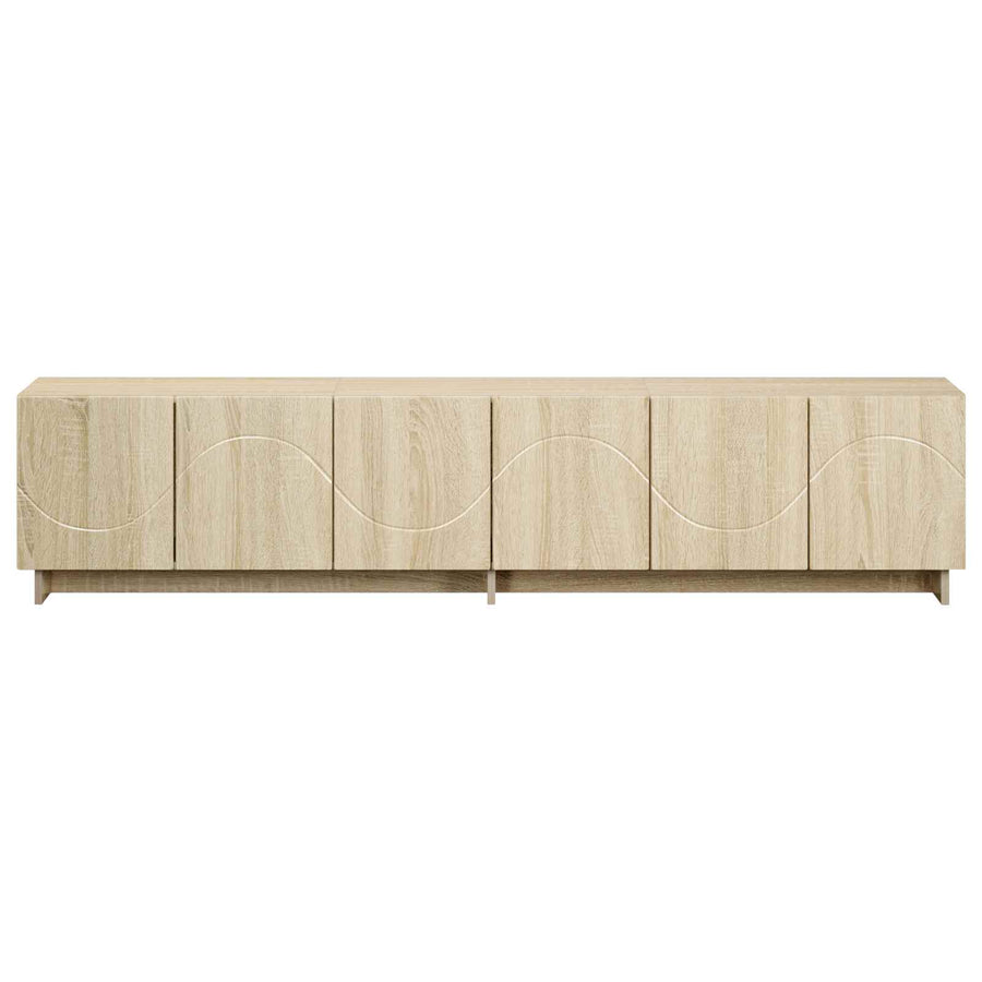 tv-meubel 180 x 34,5 x 40 cm Sonoma Eiken Bewerkt hout