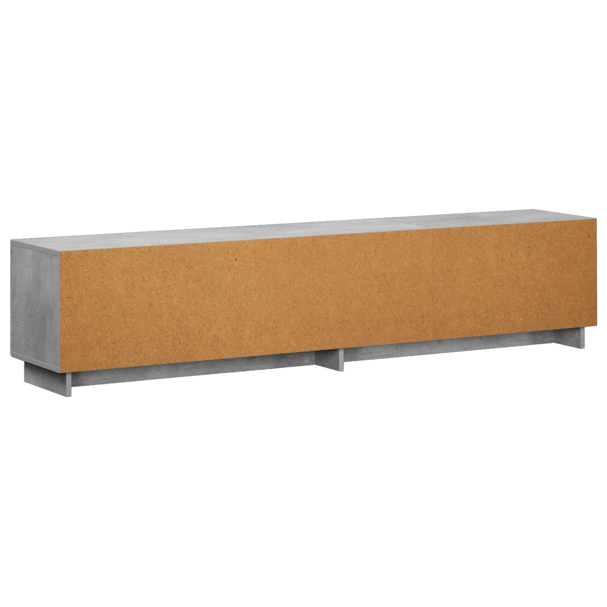 tv-meubel 180 x 34,5 x 40 cm Betongrijs Bewerkt hout