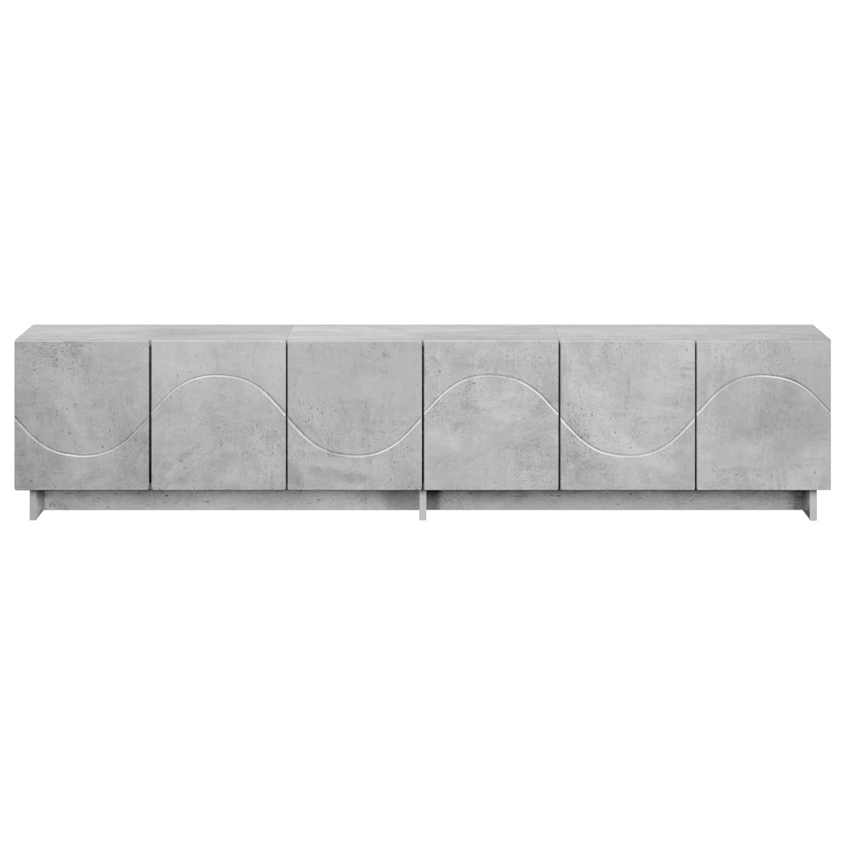 tv-meubel 180 x 34,5 x 40 cm Betongrijs Bewerkt hout
