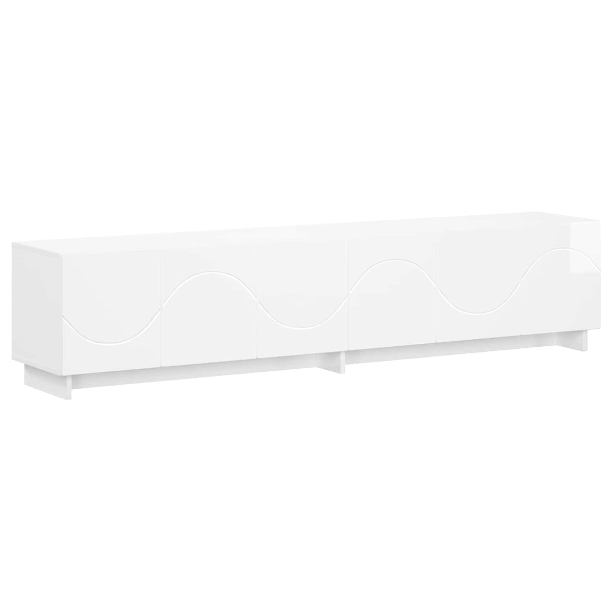 tv-meubel 180 x 34,5 x 40 cm Hoogglans Wit Bewerkt hout
