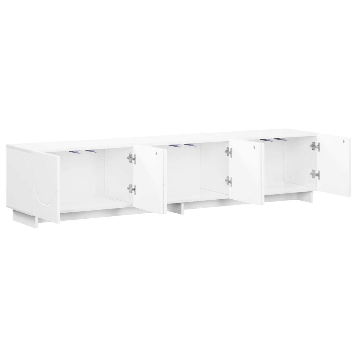 tv-meubel 180 x 34,5 x 40 cm Hoogglans Wit Bewerkt hout
