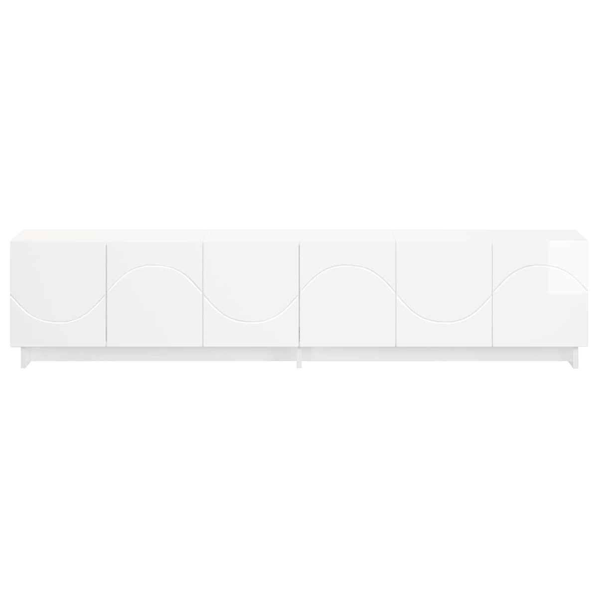 tv-meubel 180 x 34,5 x 40 cm Hoogglans Wit Bewerkt hout