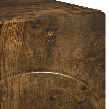 tv-meubel 180 x 34,5 x 40 cm Gerookt eiken Bewerkt hout