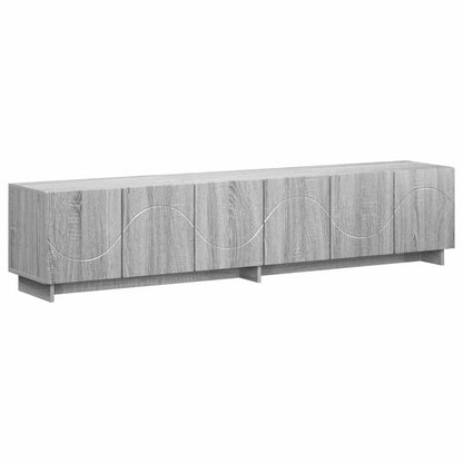 tv-meubel 180 x 34,5 x 40 cm Grijs Sonoma Bewerkt hout