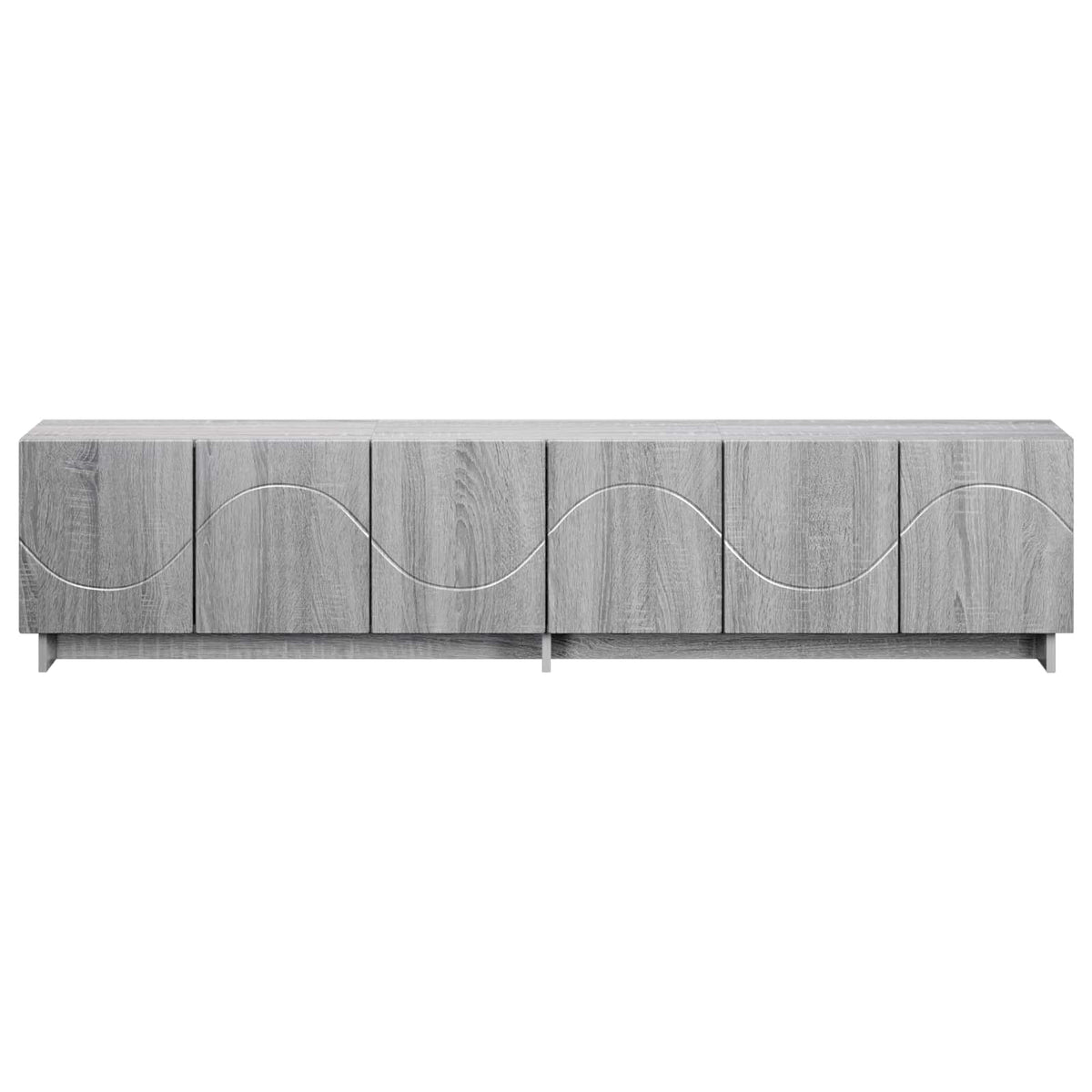 tv-meubel 180 x 34,5 x 40 cm Grijs Sonoma Bewerkt hout