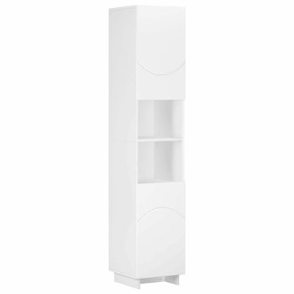 Badkamerkast Wit 36.5 x 38 x 180 cm Bewerkt hout