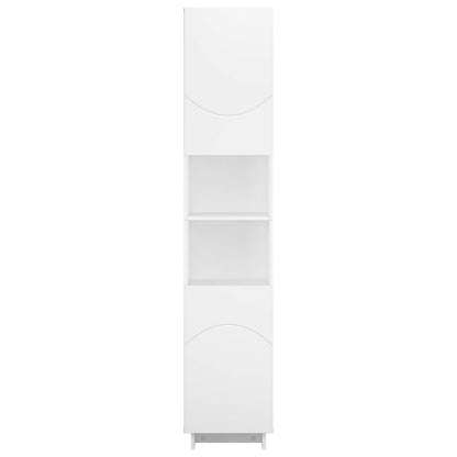 Badkamerkast Wit 36.5 x 38 x 180 cm Bewerkt hout