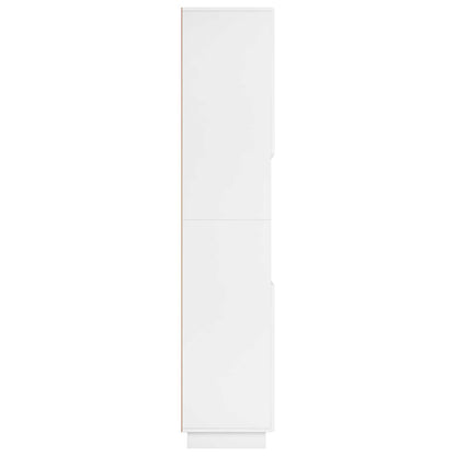 Badkamerkast Wit 36.5 x 38 x 180 cm Bewerkt hout