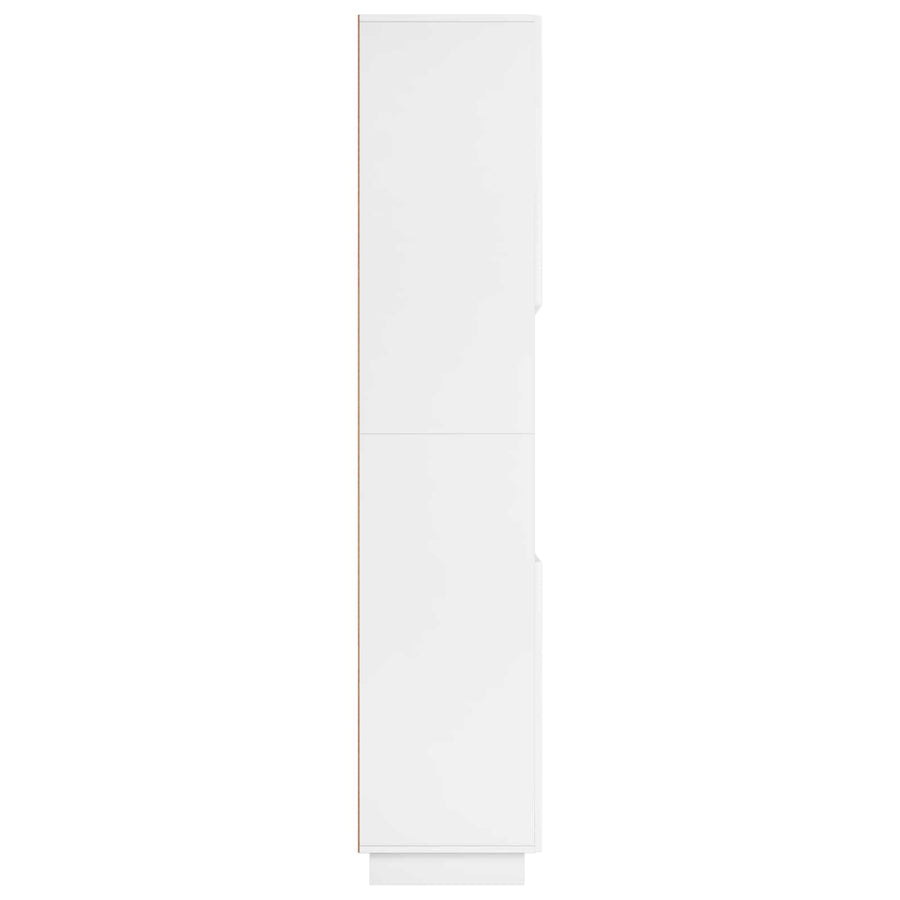 Badkamerkast Wit 36.5 x 38 x 180 cm Bewerkt hout