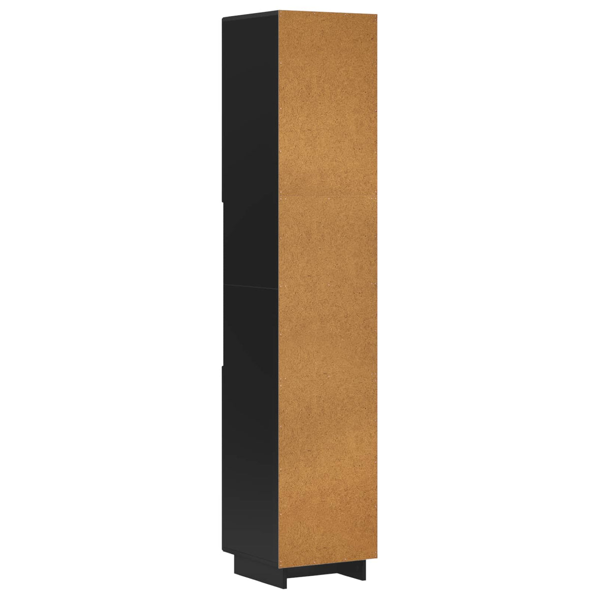Badkamerkast Zwart 36.5 x 38 x 180 cm Bewerkt hout