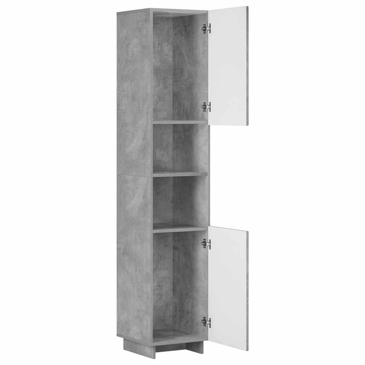 Badkamerkast Betongrijs 36.5 x 38 x 180 cm Bewerkt hout