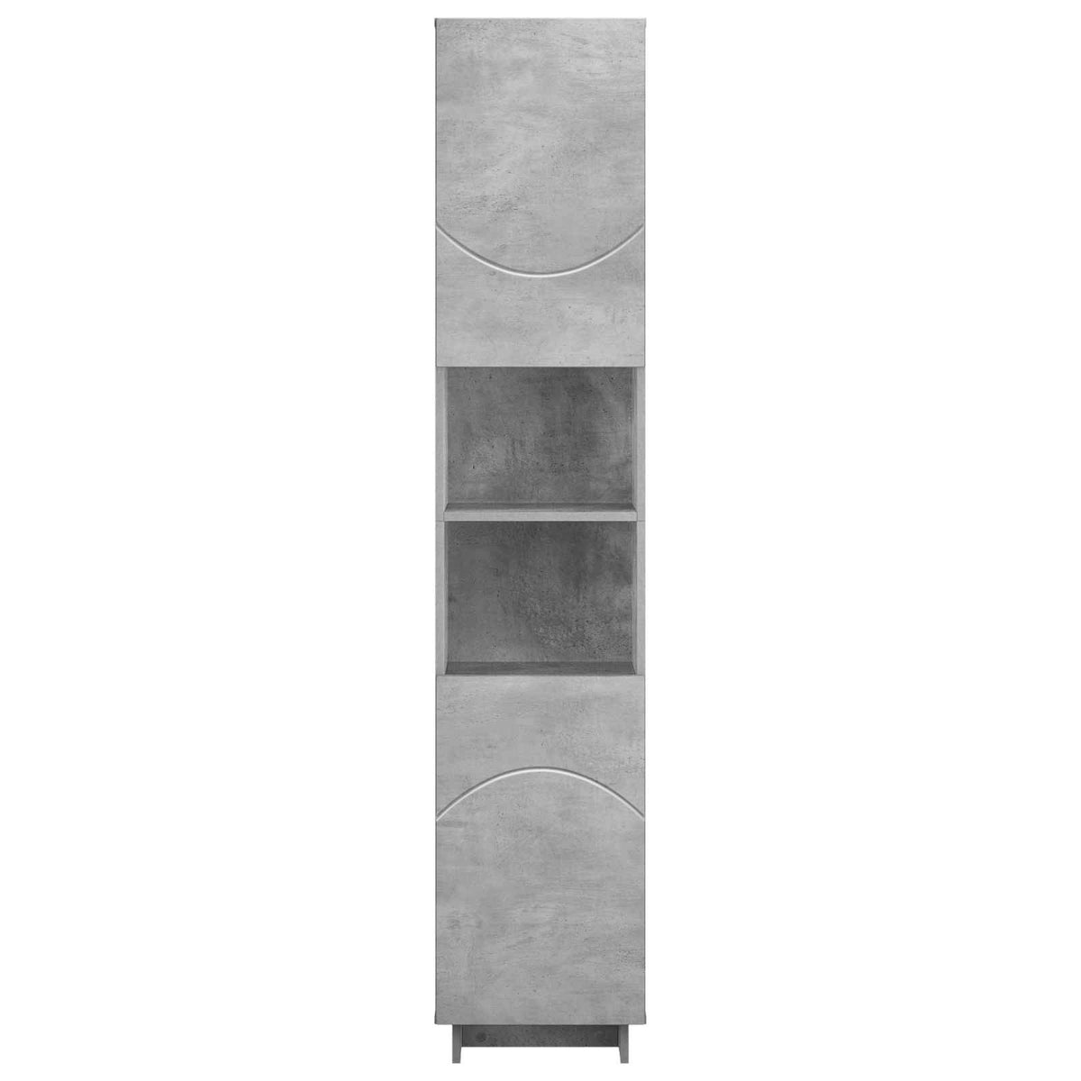 Badkamerkast Betongrijs 36.5 x 38 x 180 cm Bewerkt hout