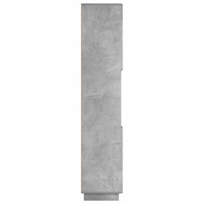 Badkamerkast Betongrijs 36.5 x 38 x 180 cm Bewerkt hout
