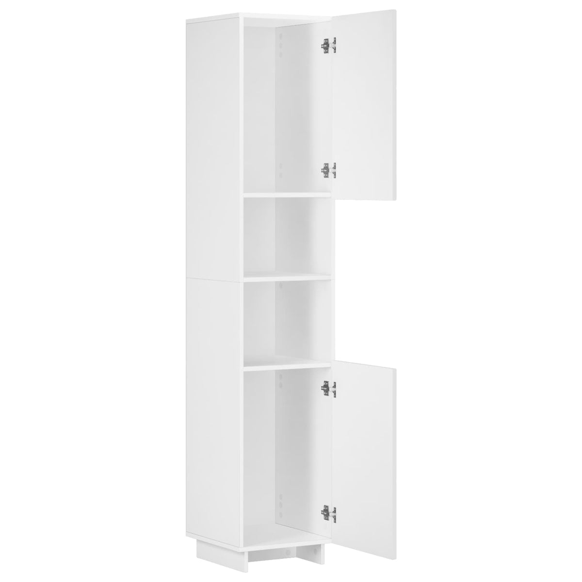 Badkamerkast Hoogglans Wit 36.5 x 38 x 180 cm Bewerkt hout