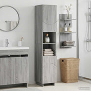 Badkamerkast grijs Sonoma 36.5x38x180 cm