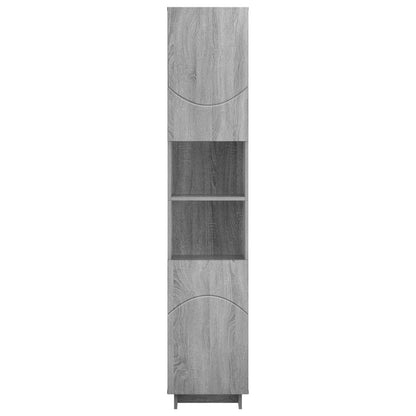 Badkamerkast Grijs Sonoma 36.5 x 38 x 180 cm Bewerkt hout