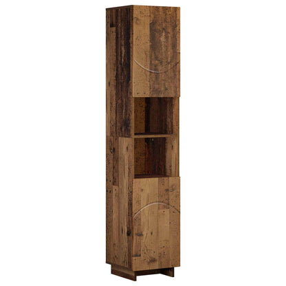 Badkamerkast Oud hout 36.5 x 38 x 180 cm Bewerkt hout