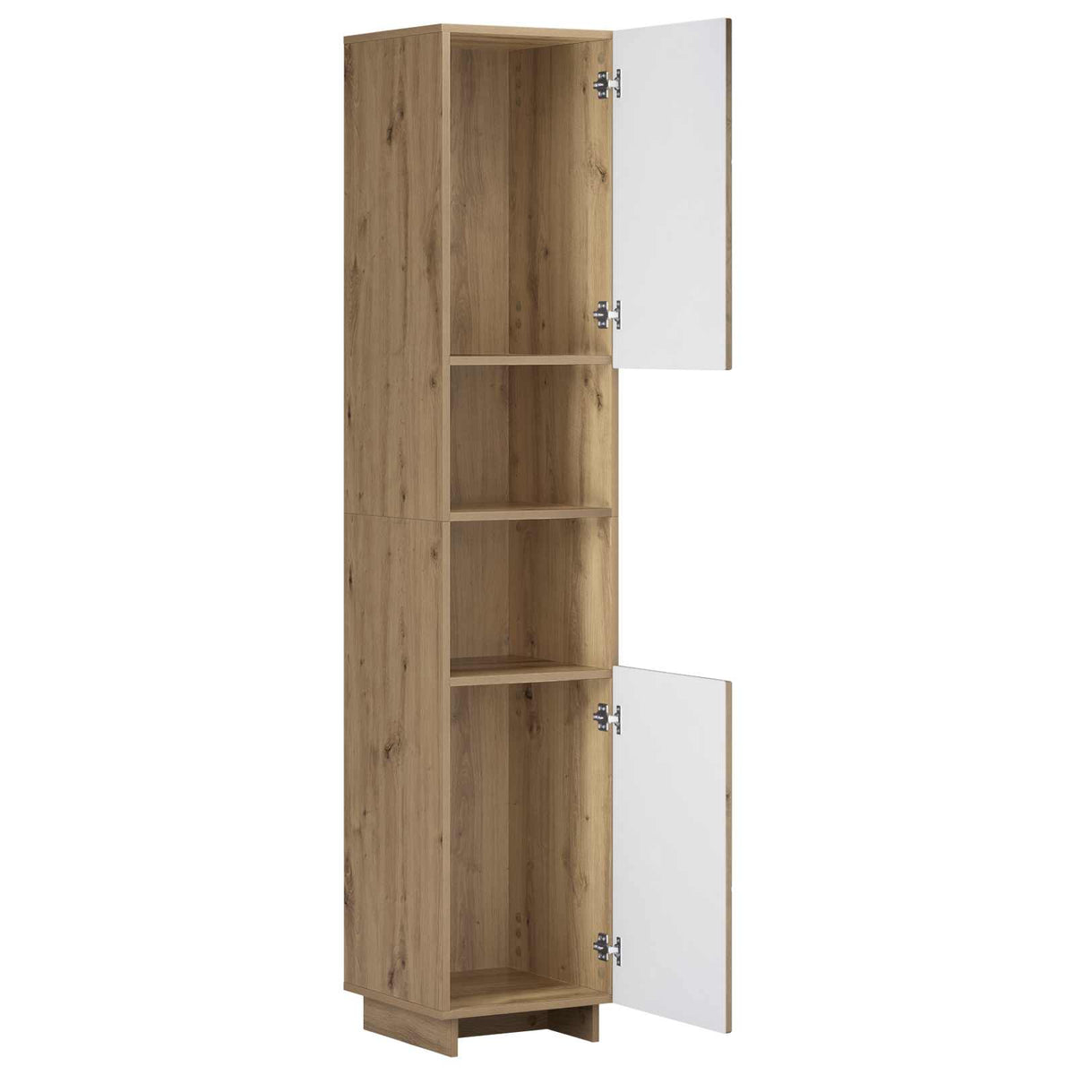 Badkamerkast Artisanaal eiken 36.5 x 38 x 180 cm Bewerkt hout