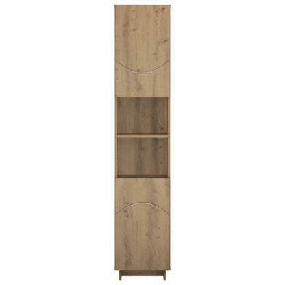 Badkamerkast Artisanaal eiken 36.5 x 38 x 180 cm Bewerkt hout