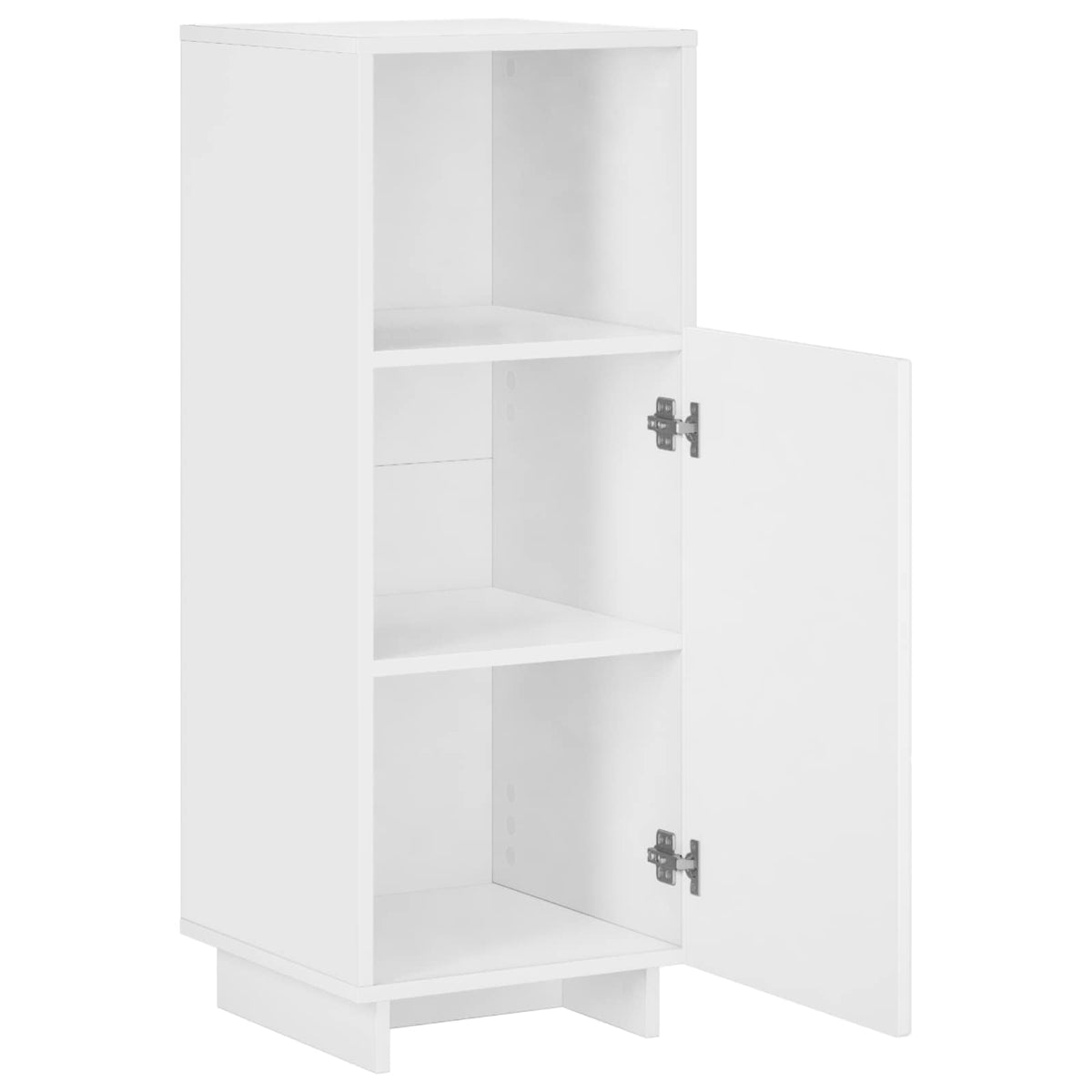 Badkamerkast Wit 36,5 x 38 x 95 cm Bewerkt hout