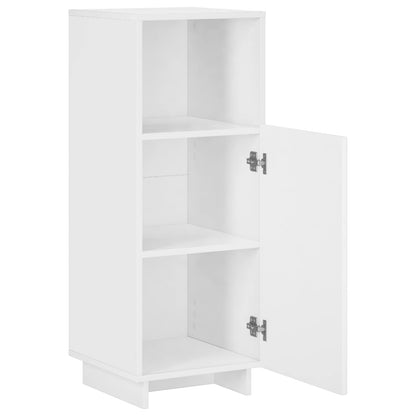 Badkamerkast Wit 36,5 x 38 x 95 cm Bewerkt hout