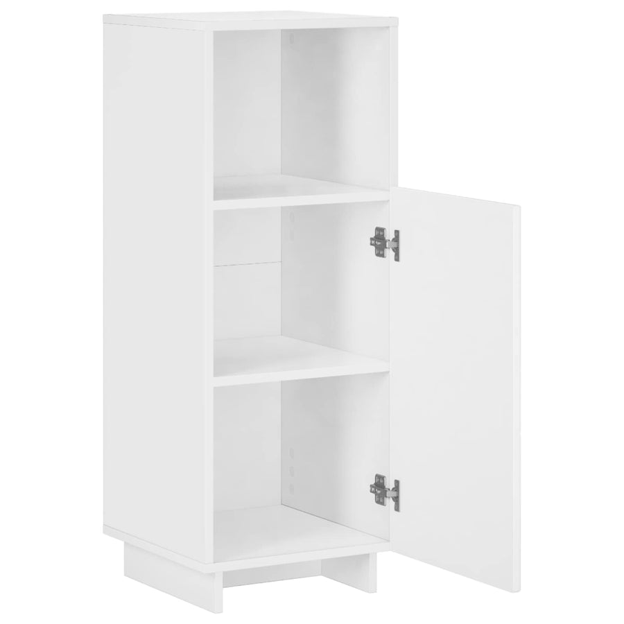 Badkamerkast Wit 36,5 x 38 x 95 cm Bewerkt hout