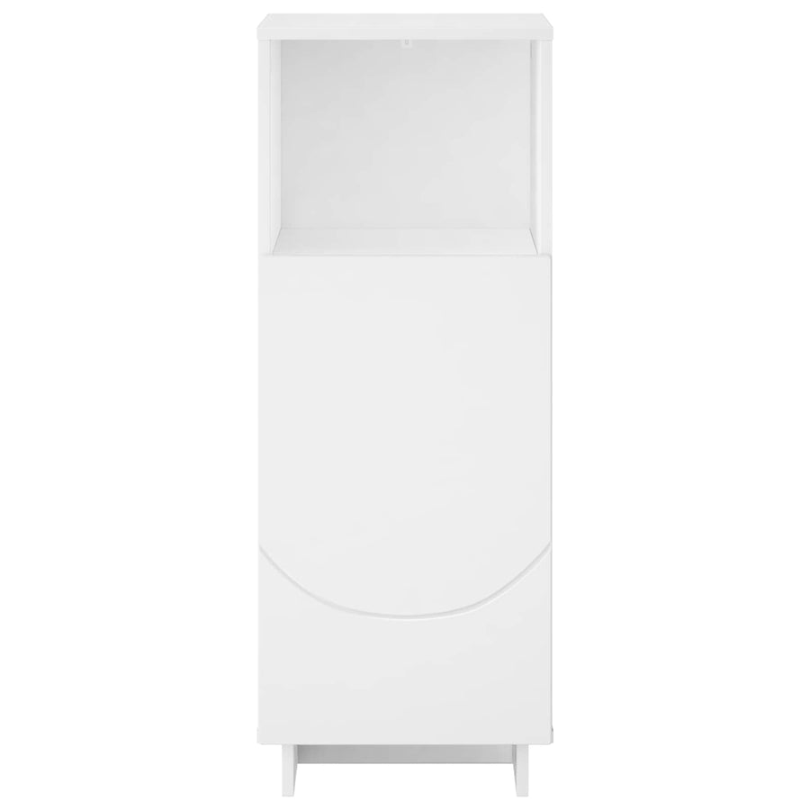 Badkamerkast Wit 36,5 x 38 x 95 cm Bewerkt hout
