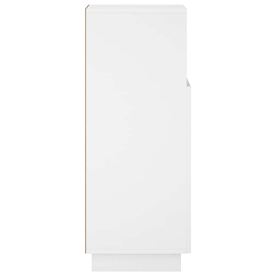 Badkamerkast Wit 36,5 x 38 x 95 cm Bewerkt hout