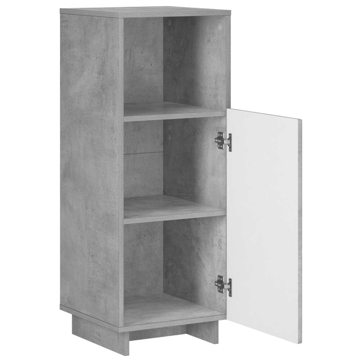 Badkamerkast Betongrijs 36,5 x 38 x 95 cm Bewerkt hout