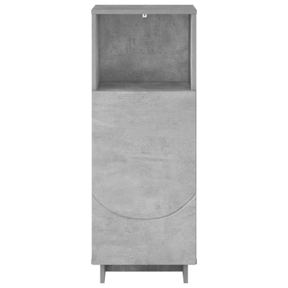 Badkamerkast Betongrijs 36,5 x 38 x 95 cm Bewerkt hout