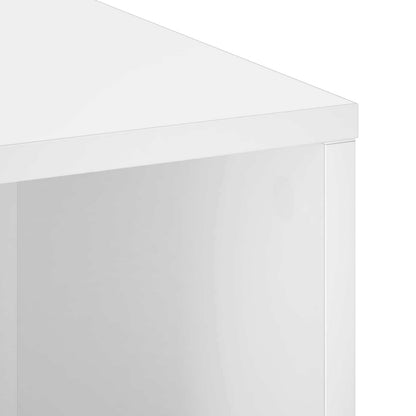Badkamerkast Hoogglans Wit 36,5 x 38 x 95 cm Bewerkt hout