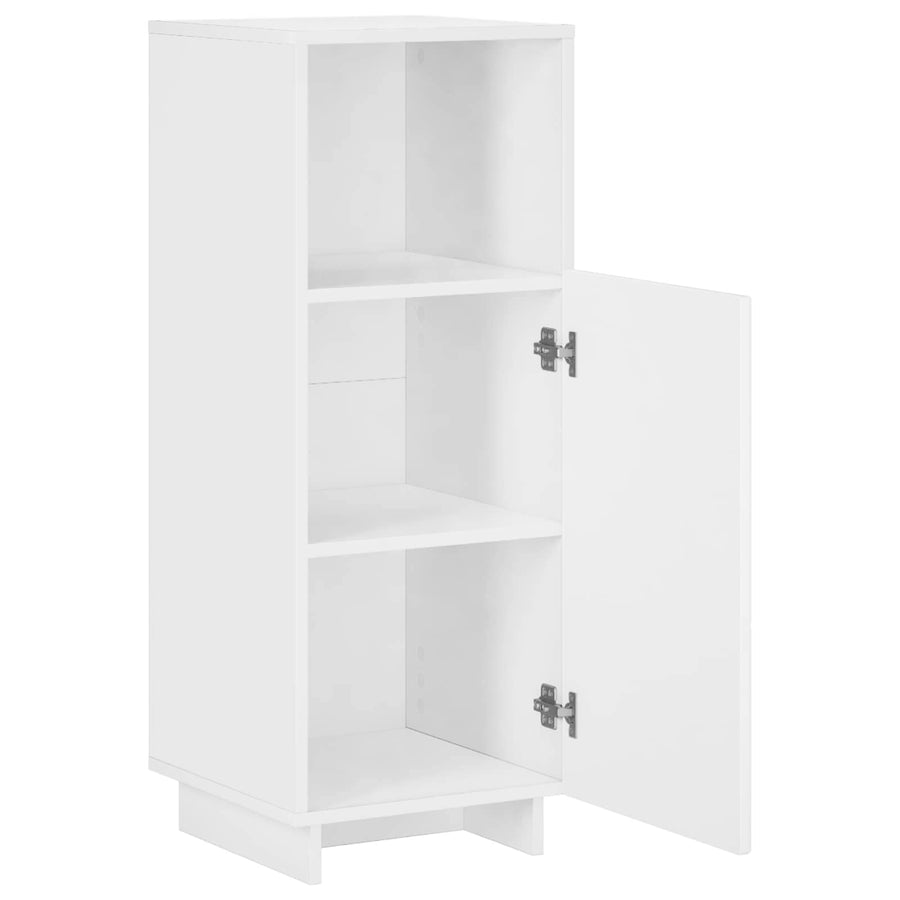 Badkamerkast Hoogglans Wit 36,5 x 38 x 95 cm Bewerkt hout