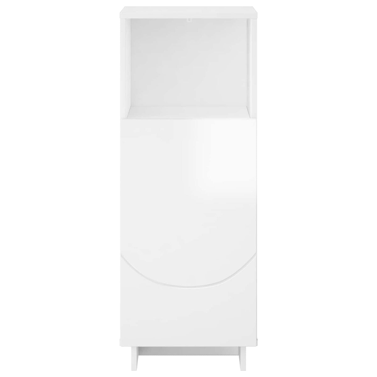 Badkamerkast Hoogglans Wit 36,5 x 38 x 95 cm Bewerkt hout